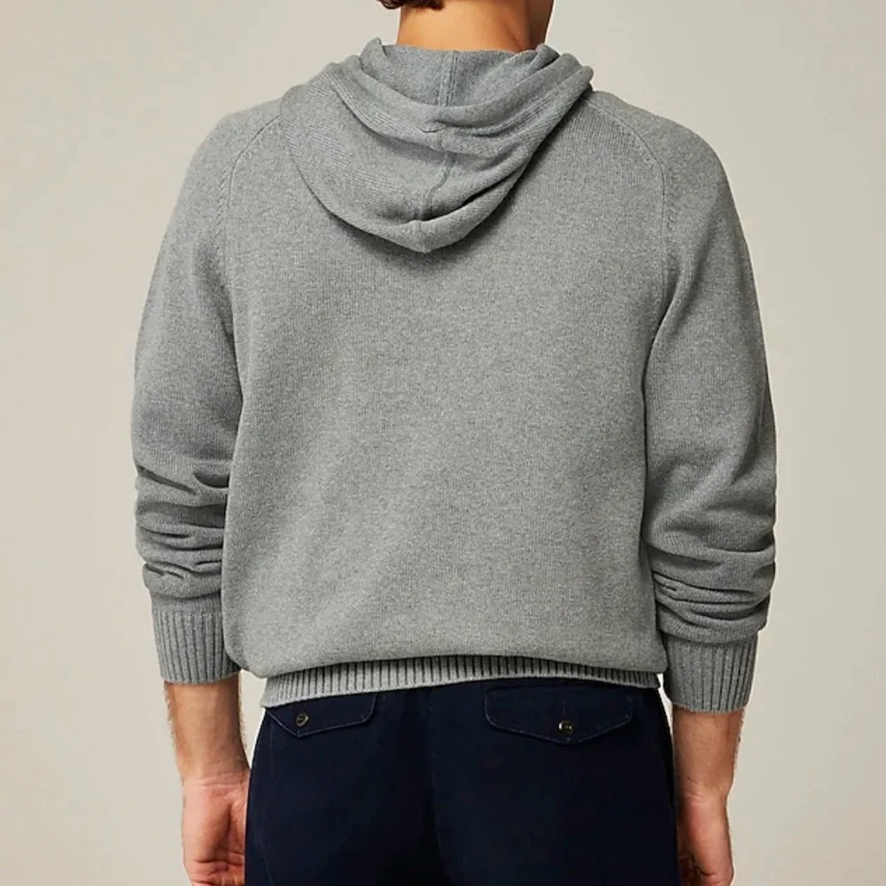 J. Crew Gray Sweater Hoodie Soft Knit Casual